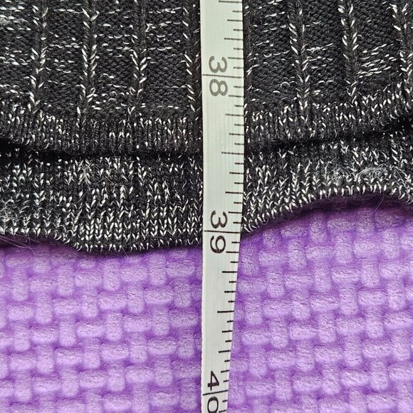 Free People Shine Bright Metallic Ribbed Maxi Skirt Black Women's Size M Knit - Picture 11 of 11